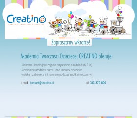 Projekt wizytówki www Creatino