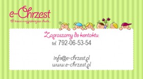 Wykonanie wizytówek firmowych e-Chrzest
