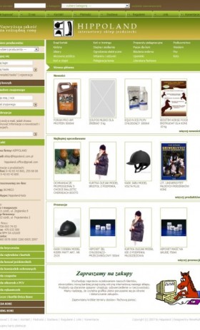 Tworzenie sklepów internetowych i aplikacji on-line -> internetowy sklep jeździecki
