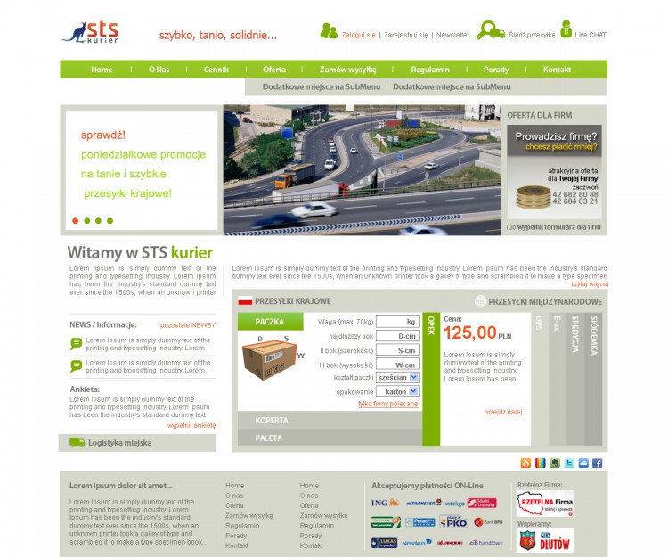 aplikacja kurier STS przesyłki on-line