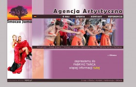 Projektowanie stron internetowych: strona www dla agencji artystycznej Smocza Jama